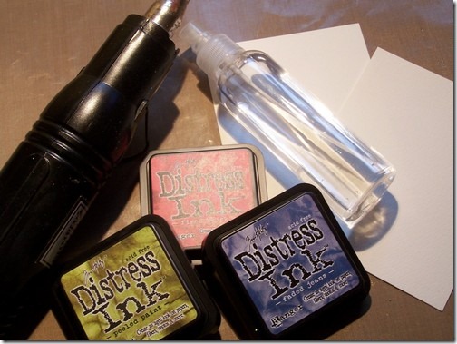 Техника Distress Ink, Фон для открытки Техника Distress Ink, Фон для открытки
